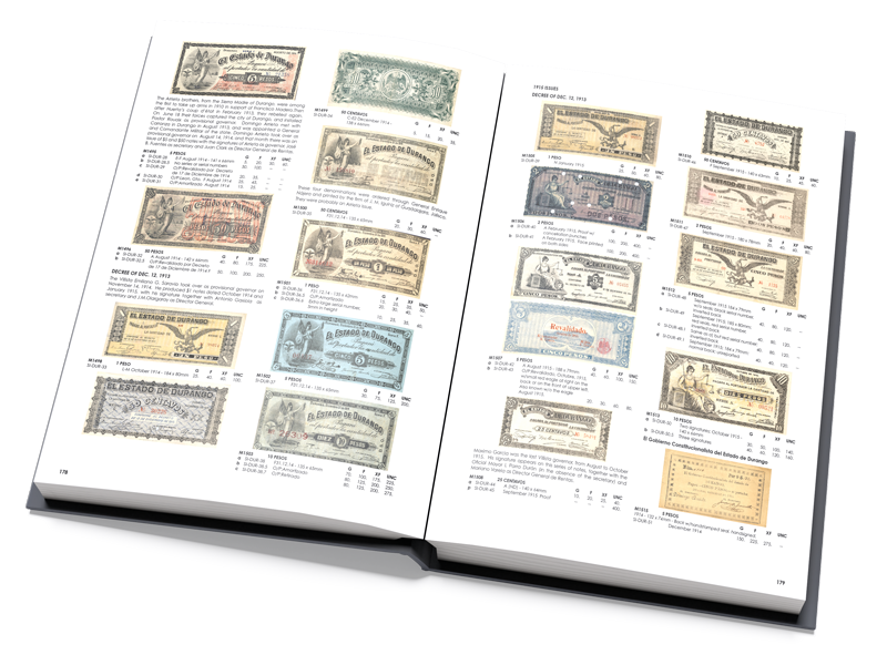 Inside Full Color Mexican Paper Money Book